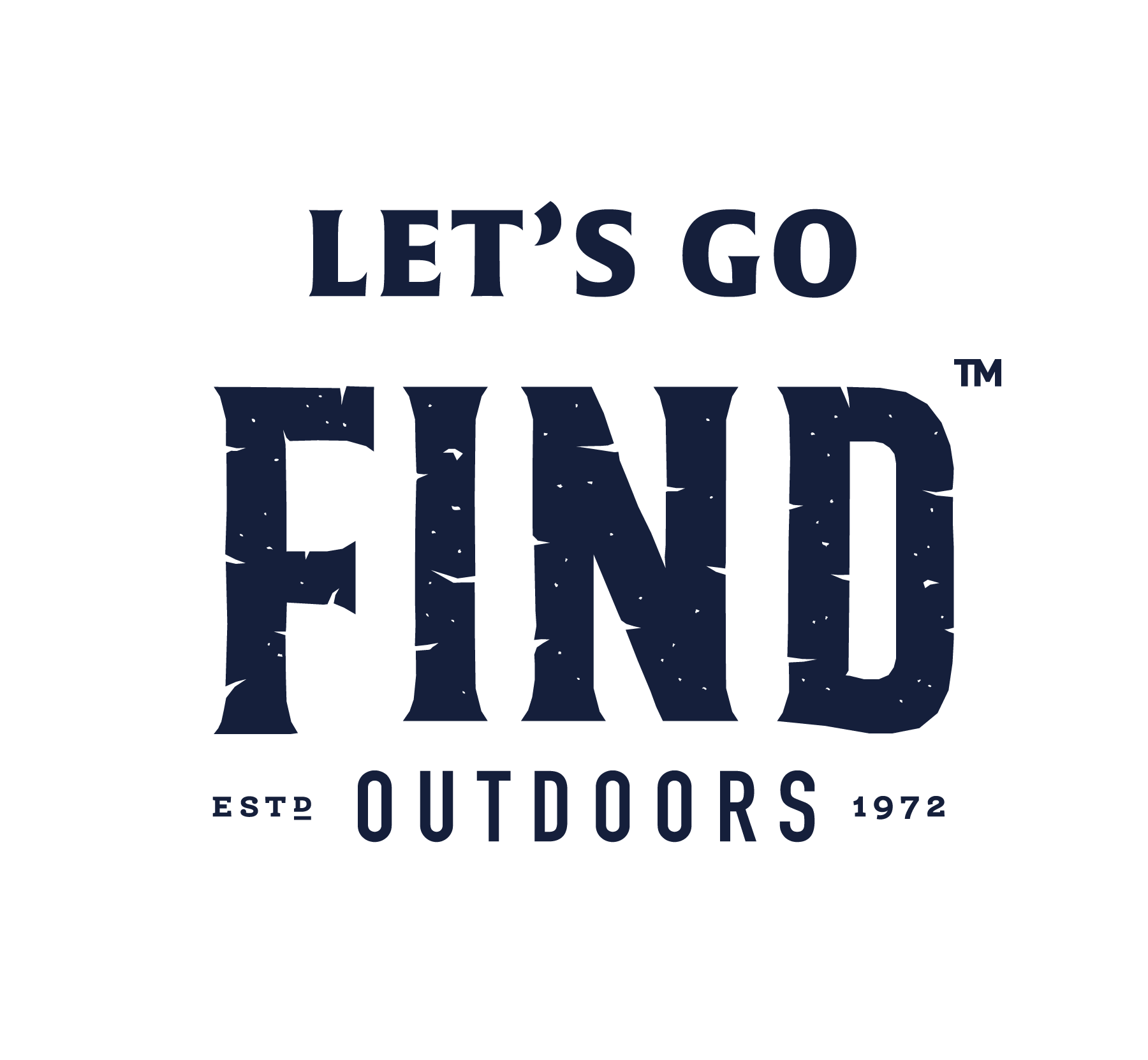 Let's Go FIND Outdoors, navy