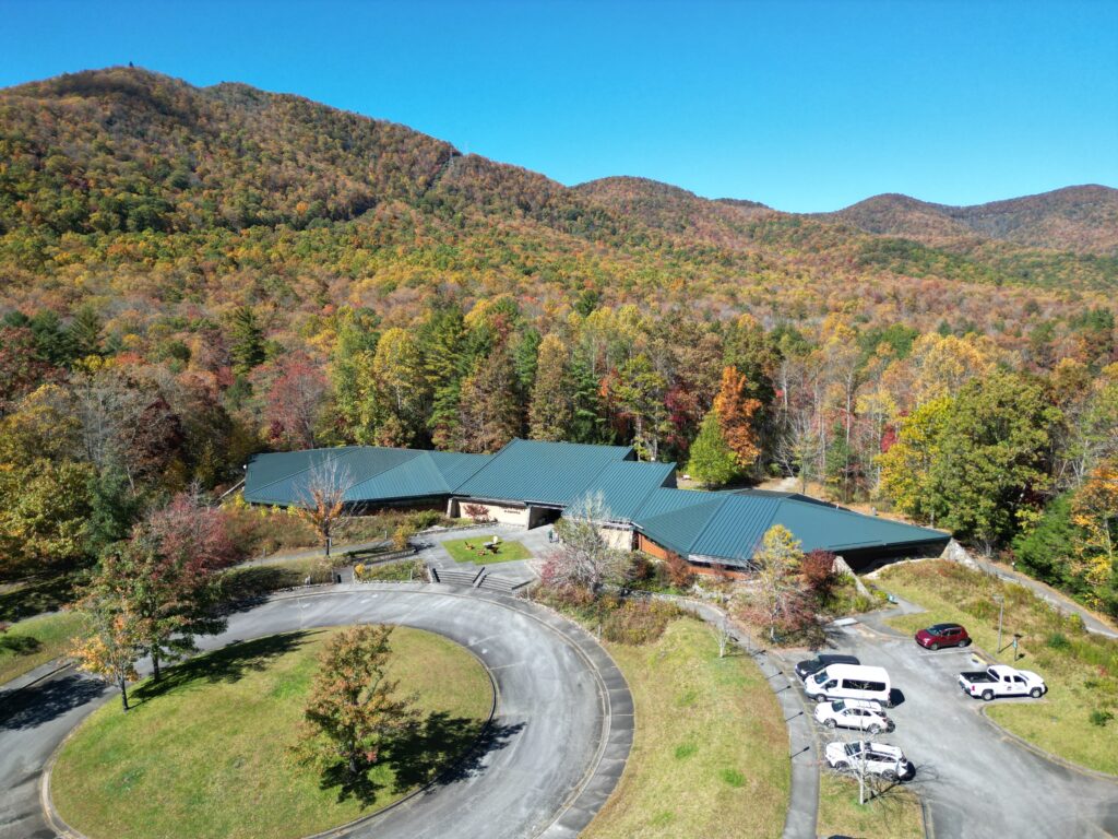 Drone Shot of Cradle of Forestry