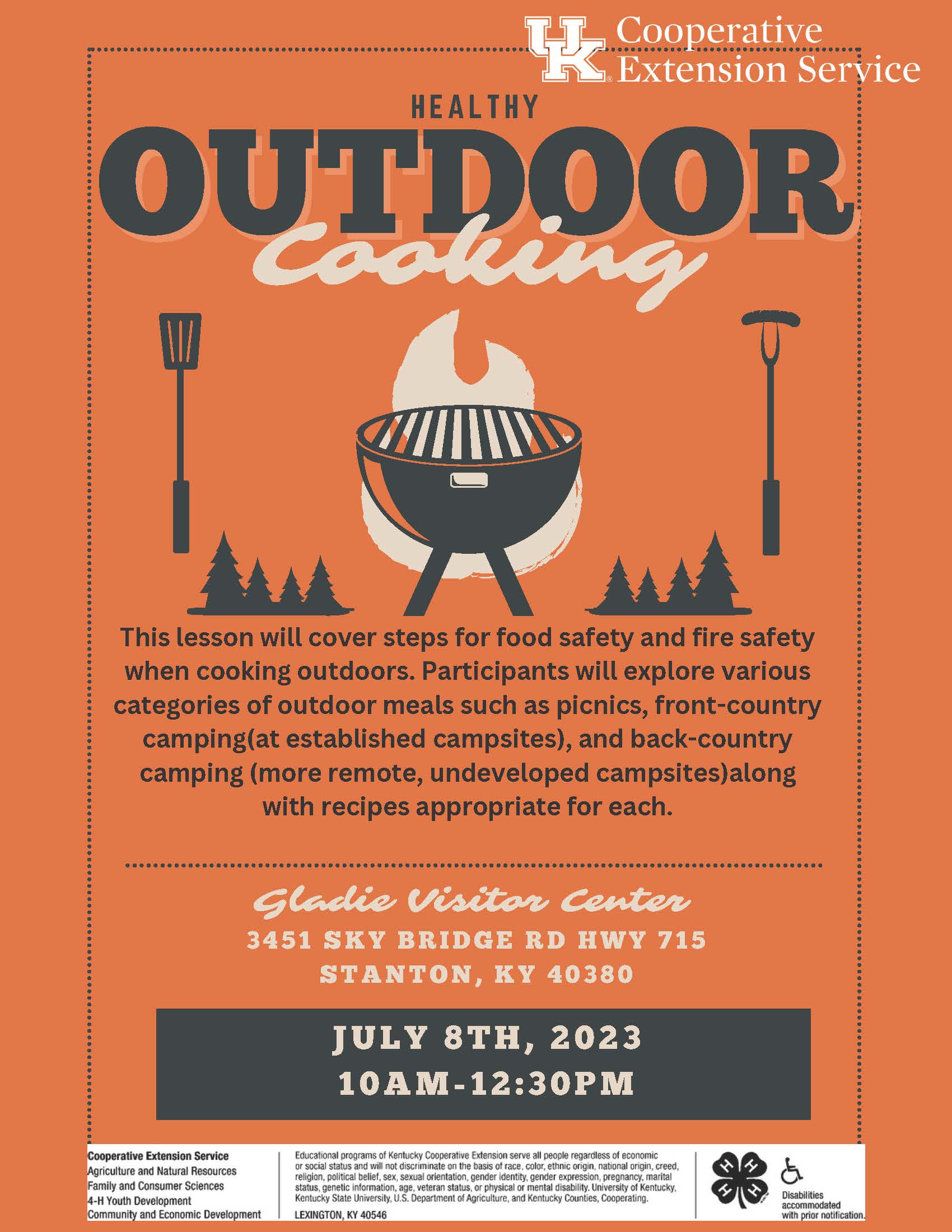 Healthy Outdoor Cooking at Gladie - FIND Outdoors