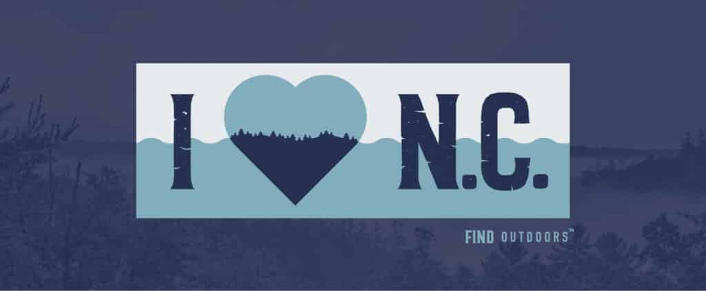 FIND Outdoors Hurricane Helene recovery fund I "heart" NC