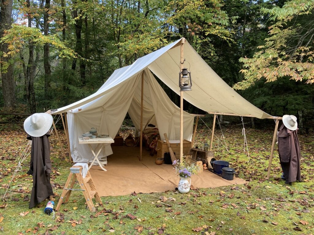 camping in the old style