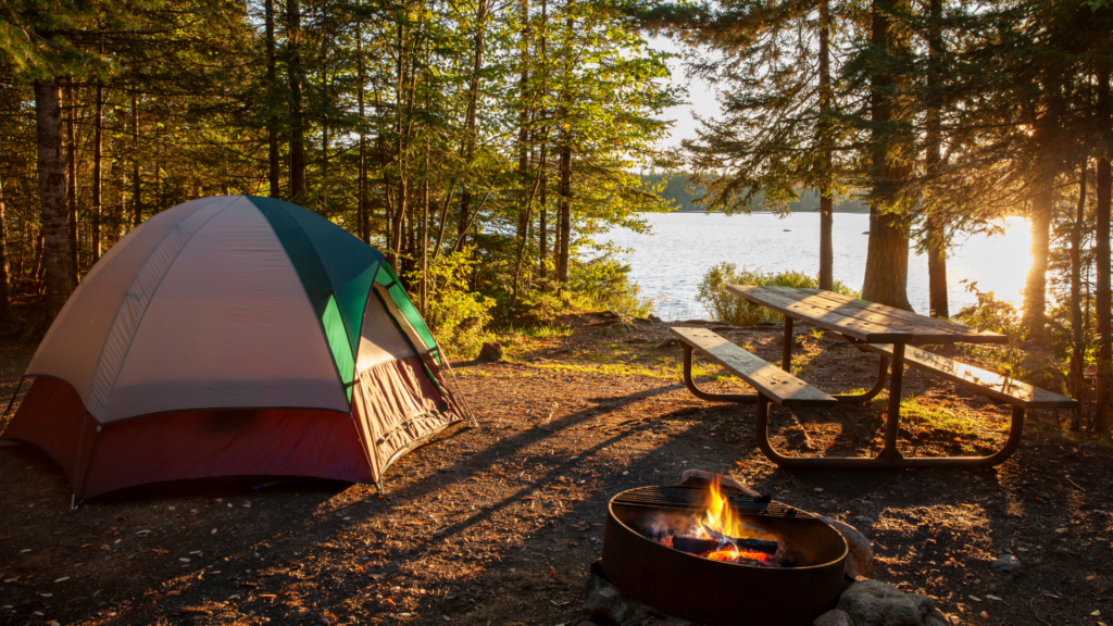 Carters Lake Stock Campsite Photo