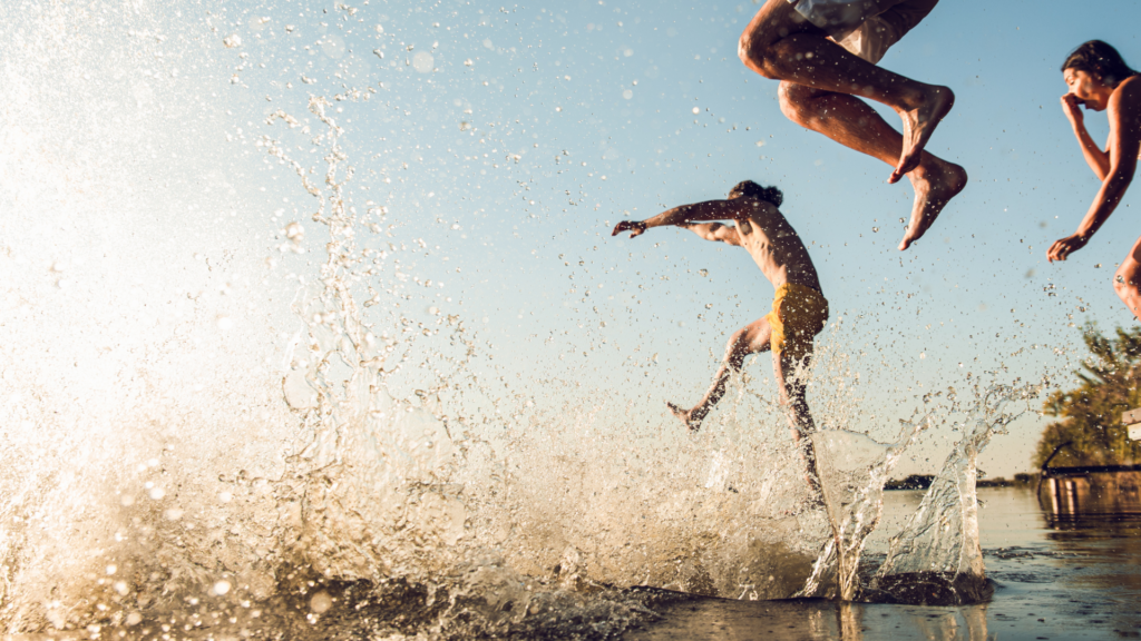 Carters Lake Stock Swimming