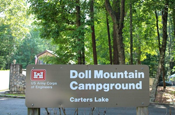 Doll Camp Sign Stock Photo