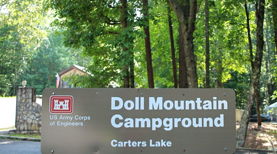 Doll Camp Sign Stock Photo